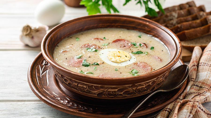 Рецепт польского супа Журек